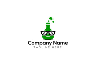 Geek Lab Logo Design Template