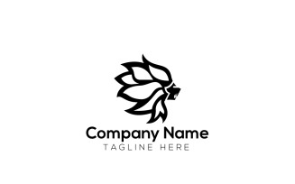 Lion Brand Logo Design Template 8