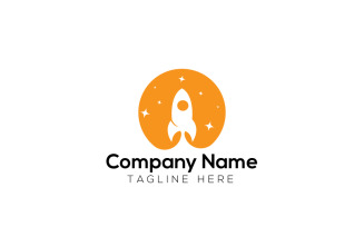 Rocket Logo Design Template 2