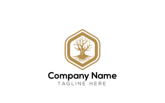 Tree Logo Design Template 6