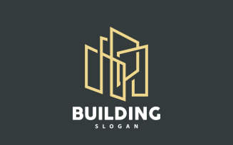 Building Logo Premium Simple Line Design V1