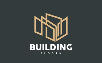 Building Logo Premium Simple Line Design V4