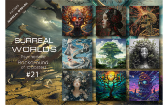 Bundle Surreal worlds 21. Psychedelic.