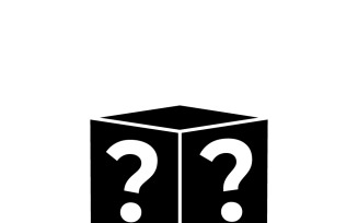 Mystery Box with Question Mark Silhouette