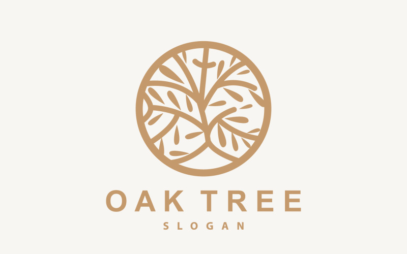 Oak Tree Logo Nature Tree Plant V5 Logo Template