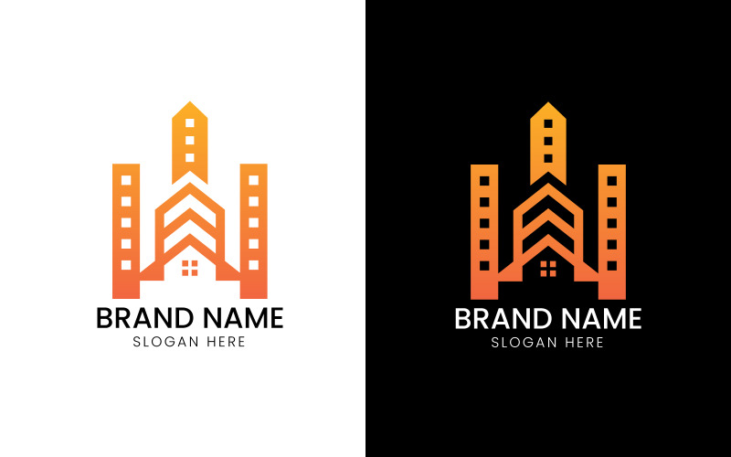 Real estate building logo-09-350 Logo Template