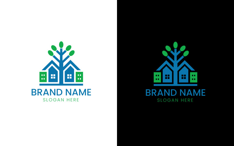 Real estate Tree logo-09-348 Logo Template