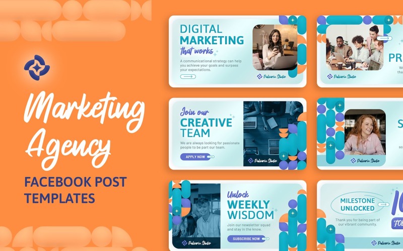 Marketing Agency Facebook Banner Templates Social Media