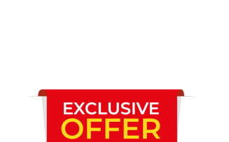 New offer ribbon vector banner