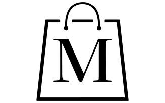 Shopping bag shape illustration