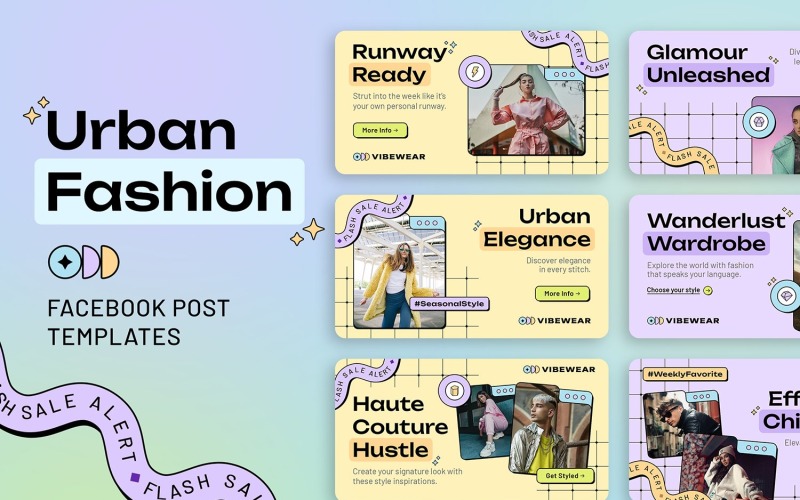 Urban Fashion Facebook Banner Templates Social Media