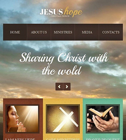 Christian Premium Facebook HTML CMS Theme Big Screenshot Christian Facebook HTML CMS Template Facebook Screenshot