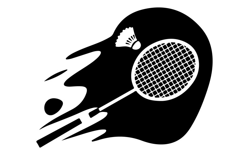 A logo for the Badminton Club Illustration