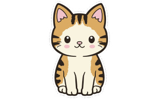 The kitten vector art illustration