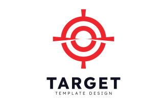 Target logo arrow direction, circle target Vector illustration V11