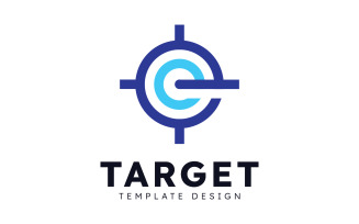 Target logo arrow direction, circle target Vector illustration V12