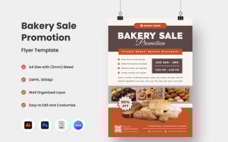 Bakery Sale Promotion Flyer Template V2