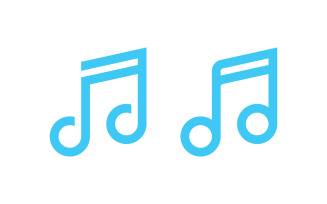 Music Vector logo icon design template elements V2