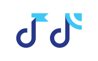 Music Vector logo icon design template elements V4