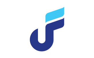 Music Vector logo icon design template elements V5