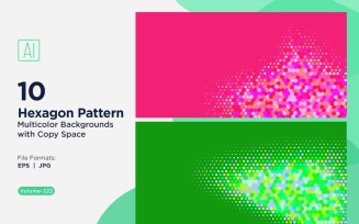 Vibrant honey bee Pattern Background in Multi Colors & Sizes 223