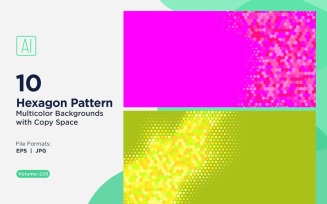 Vibrant honey bee Pattern Background in Multi Colors & Sizes 229