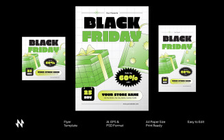 Green Classic Black Friday Flyer