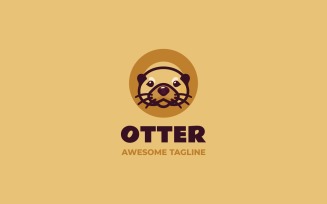 Otter Simple Mascot Logo 2