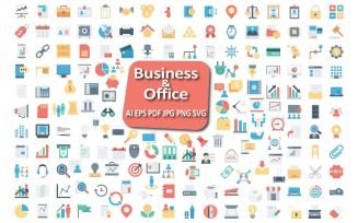 Professional Business and Office Icon Collection