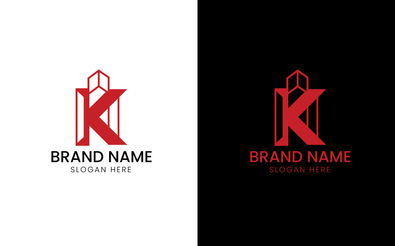 Letter K architecture logo-09-352 Logo Template