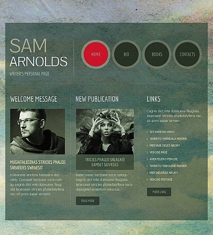 Personal Page Premium Facebook HTML CMS Theme Big Screenshot Personal Page Facebook HTML CMS Template Facebook Screenshot