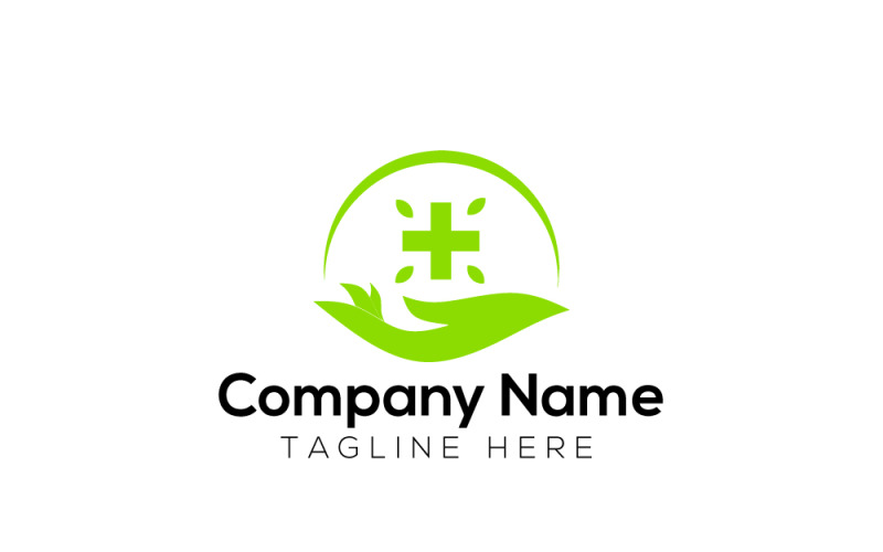 Organic Natural Medical Logo Design Template 15 Logo Template