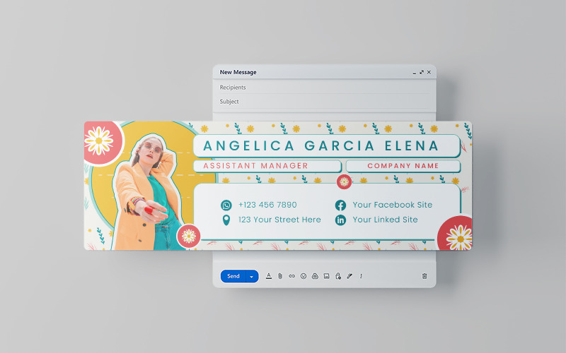 Creative Email Signature Design Template Corporate Identity