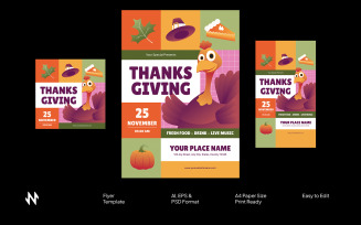 Gradient Thanksgiving Flyer
