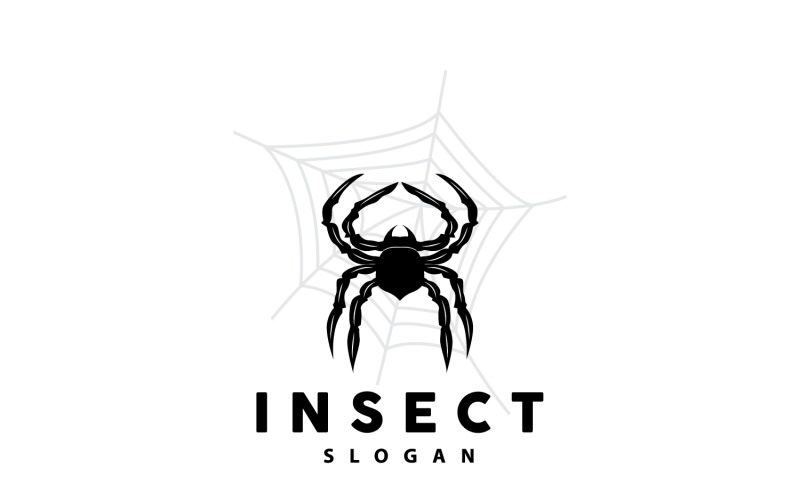 Spider Logo Insect Animal Vector Premium V6 Logo Template