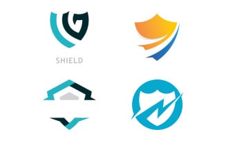 Shield logo template . vector shield icon V13