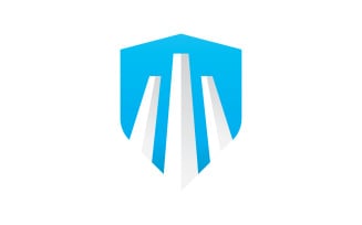 Shield logo template . vector shield icon V6