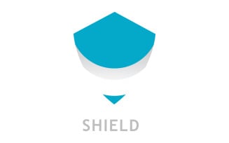 Shield logo template . vector shield icon V8