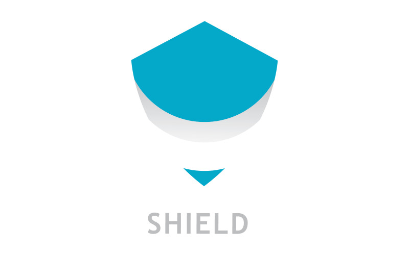 Shield logo template . vector shield icon V8 Logo Template