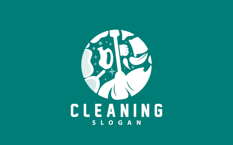 Cleaning Logo Vector Cleaning Clean Service V5 Logo Template