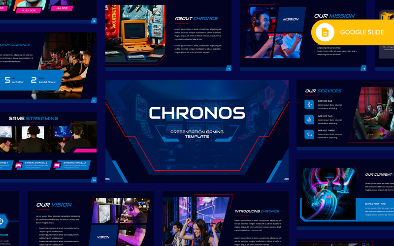 Chronos - Gaming Google Slide Template