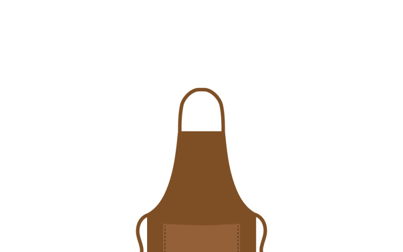 Apron mockup chef BBQ template cooking Vector Graphic