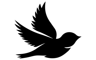 Bird silhouette vector illustration art