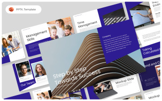 Step by Step Towards Success PowerPoint Template