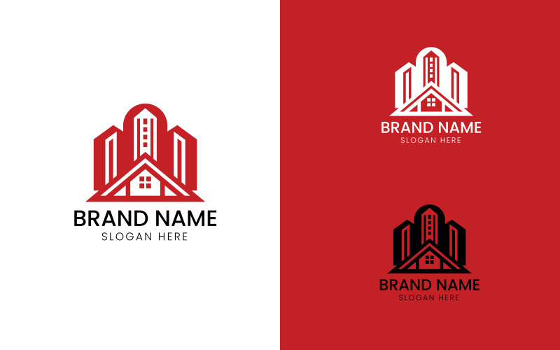 Real estate Building logo-09-363 Logo Template