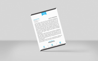 Advertising agency letterhead template Design