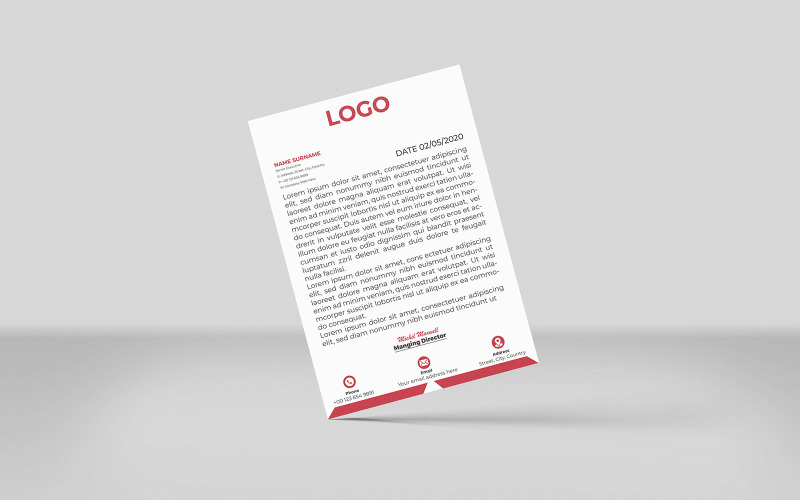 Corporate and modern business Creative letterhead Corporate Identity