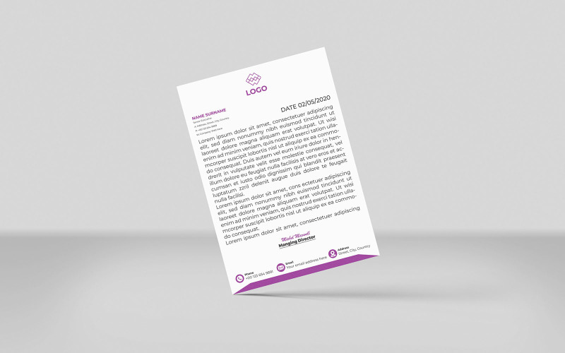 Letterhead, Professional Letterhead, Creative Letterhead New Corporate Identity