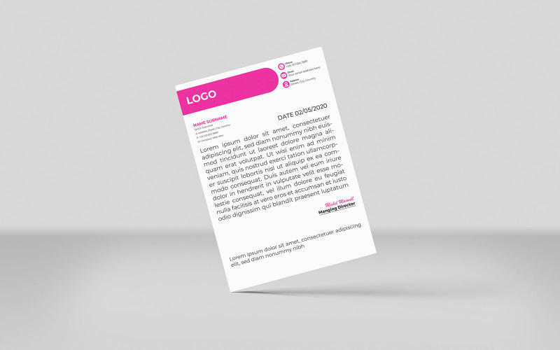 Modern business and corporate letterhead new Corporate Identity