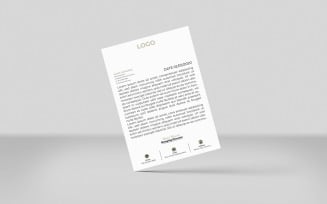 Modern business letterhead template